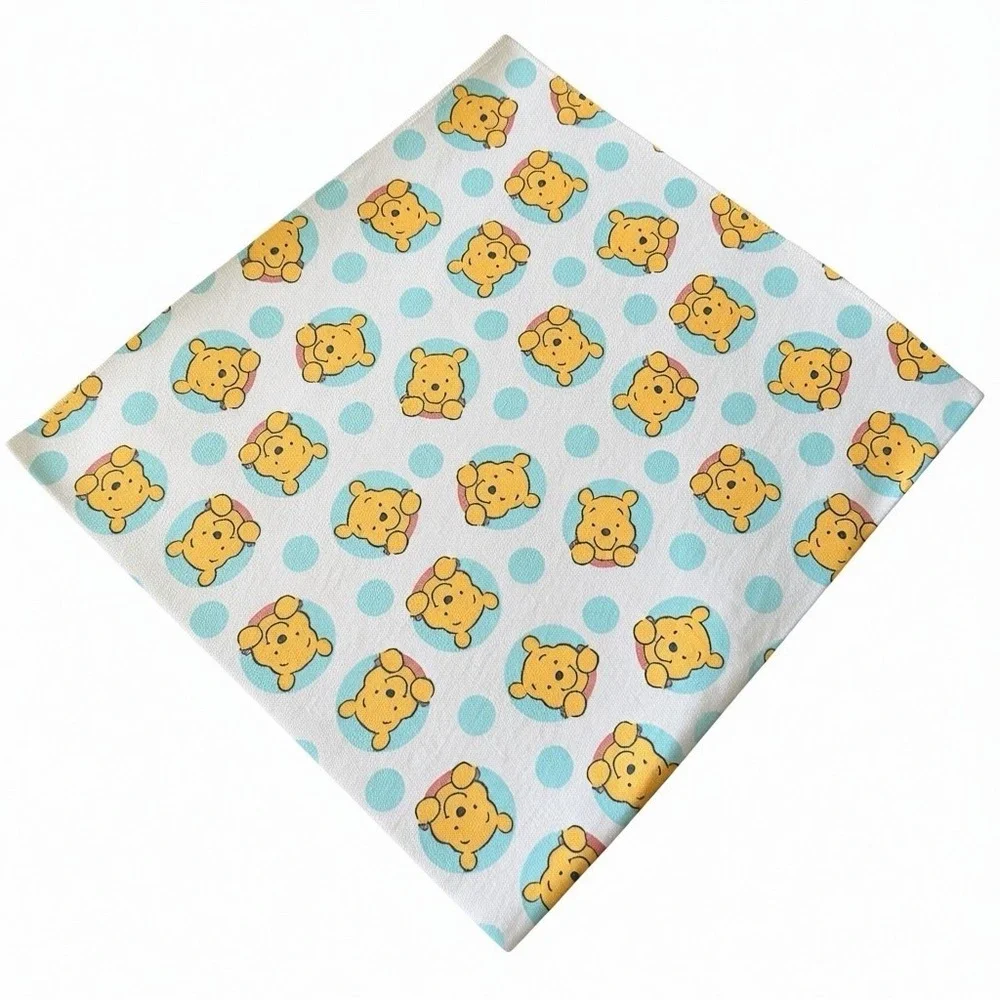 Vintage Disney‎ Baby Winnie Pooh Blanket 30x30 Cotton Nursery Swaddle